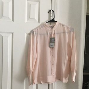 Everlane Women's Light Pink Button-Down Shirt
